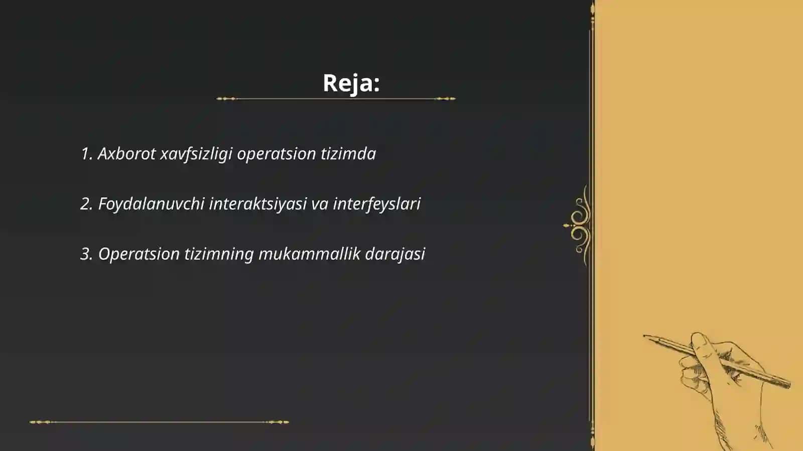 Axborot xavfsizligi operatsion tizimda 2