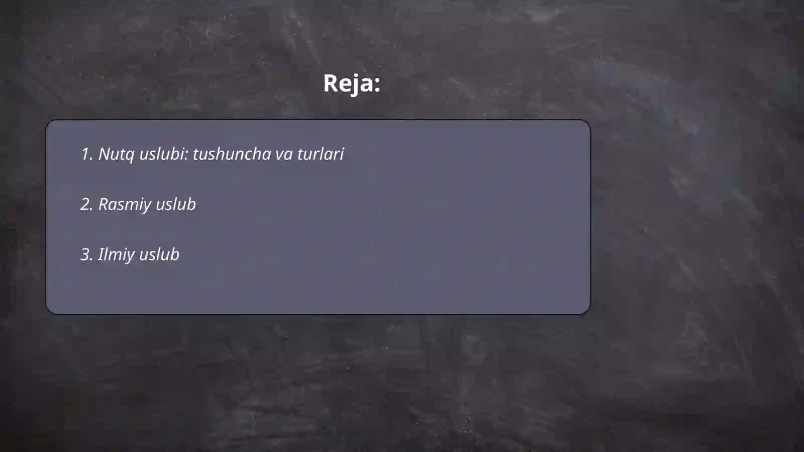 Nutq uslublari 2