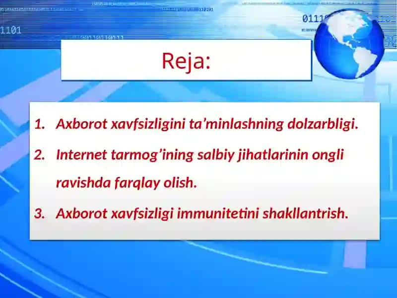 Axborot xavfsizligini taminlash 2