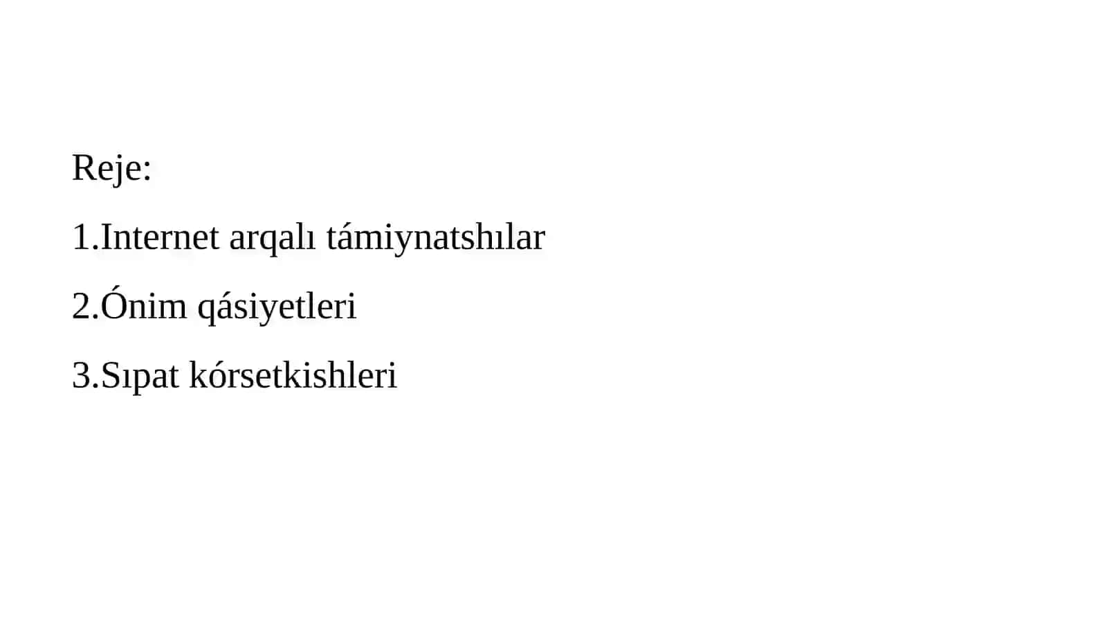 Internet arqalı sırt mámleket firmalarında islep shigarılıp atırgan energetikalıq ónimlerdıń texnikalıq kórsetkishlerin úyreniw 2