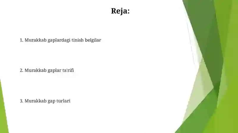 Murakkab gaplar ta'rifi 2