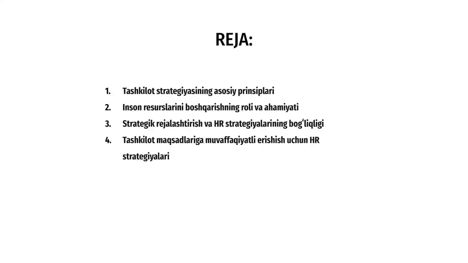 Tashkilot strategiyasi bilan inson resruslarini boshqarish strategiyalarini oʻzaro aloqasi 2