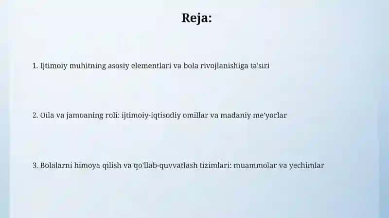 Ijtimoiy muhit bola tarbiyalashning omili sifatida 2