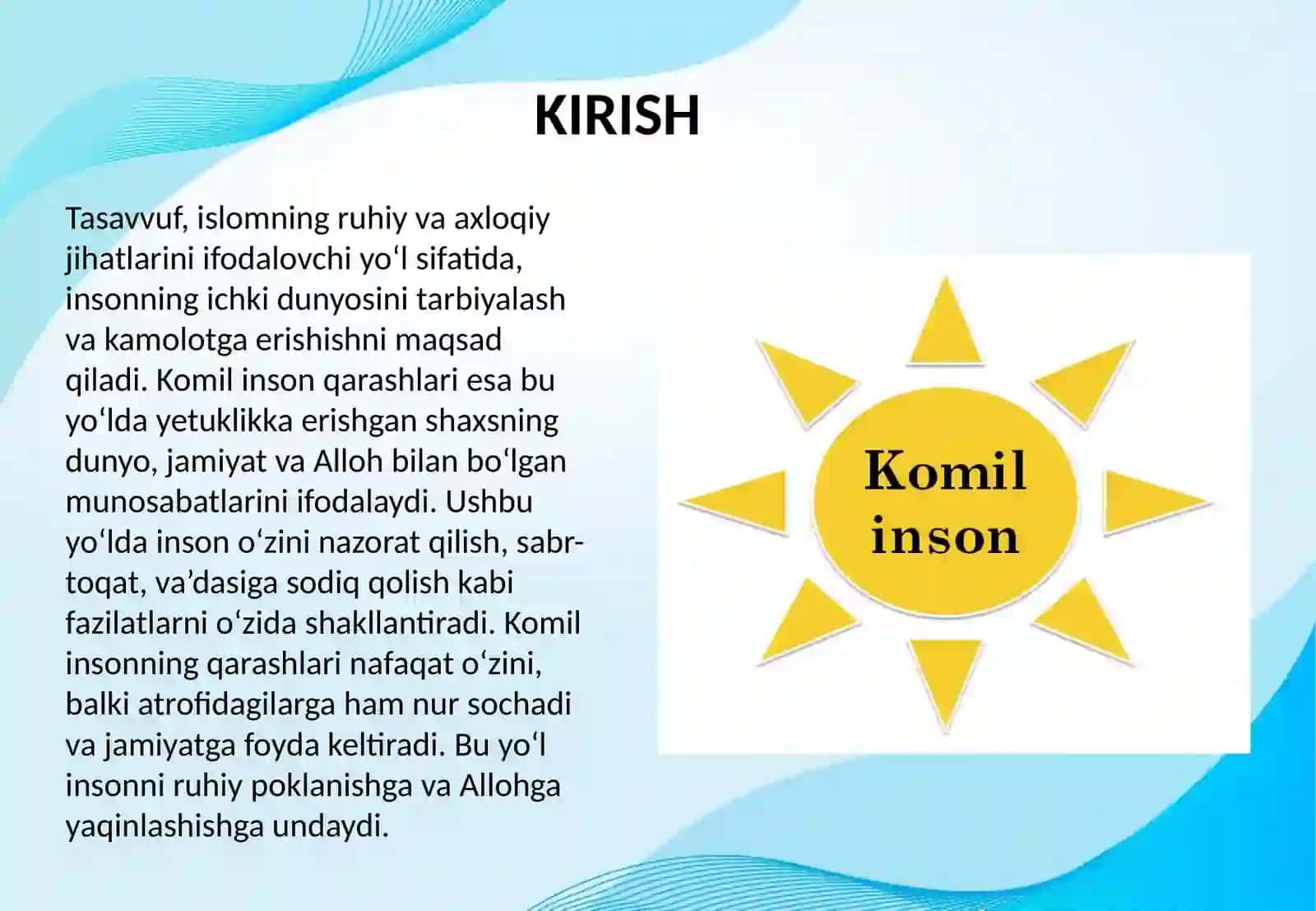TASAVVUFDA KOMIL INSON QARASHLARI 2