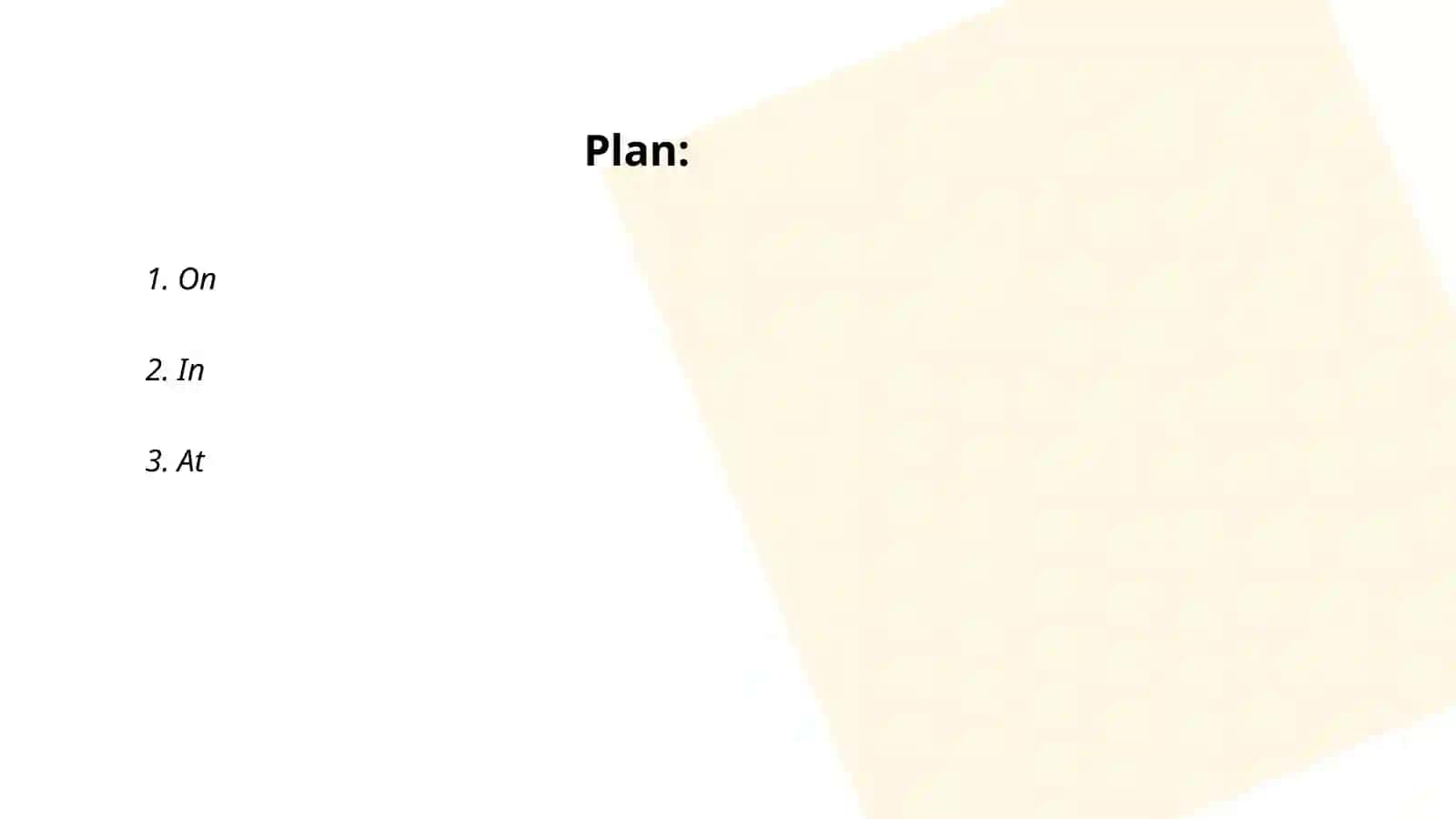 Preposition of time,preposition of place 2