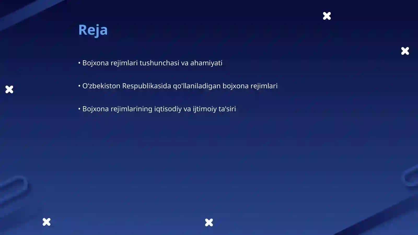 O‘zbekiston Respublikasi bojxona rejimlarining mazmuni va turlari 2