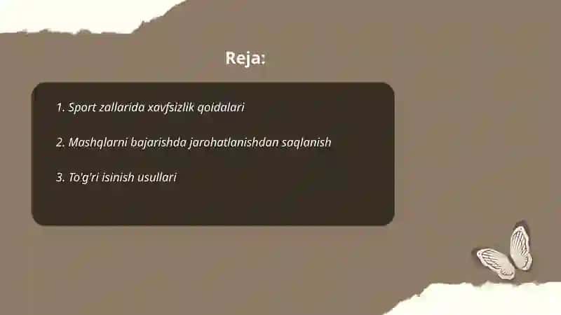 Jismoniy tarbiyada havfsizlik texnikasi 2