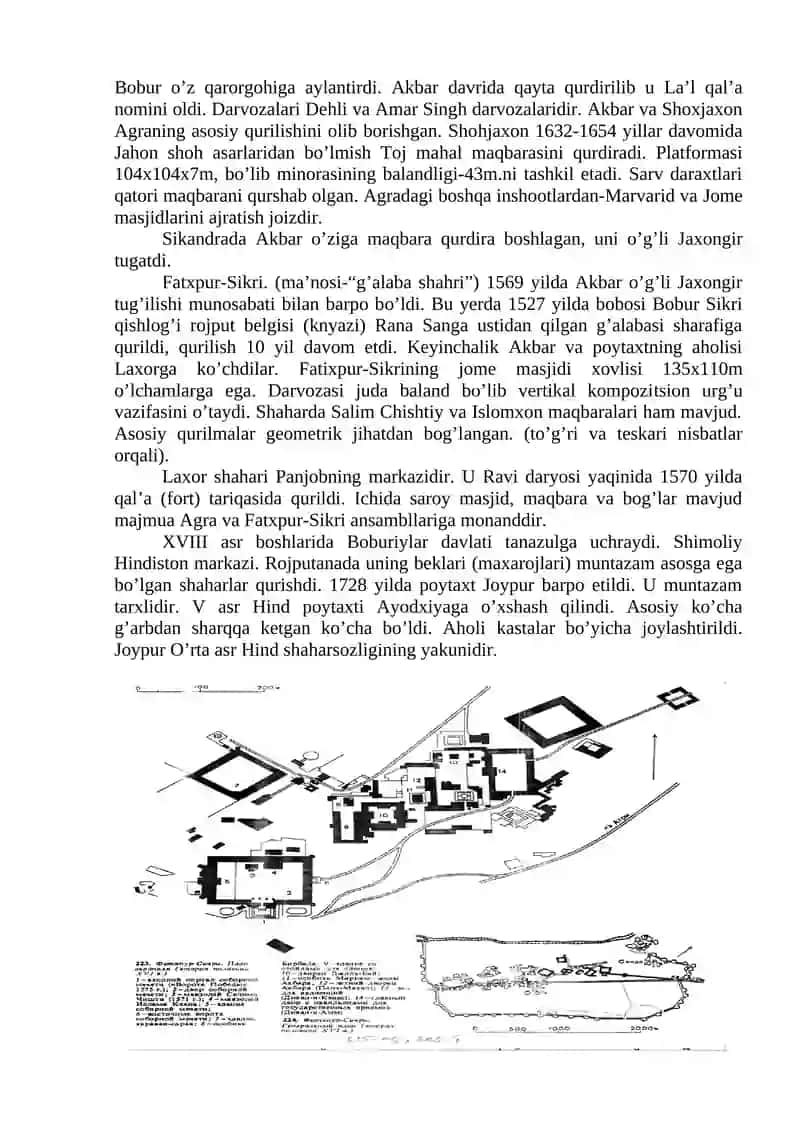 XVI-XVII Asrlar shaharsozligi 2
