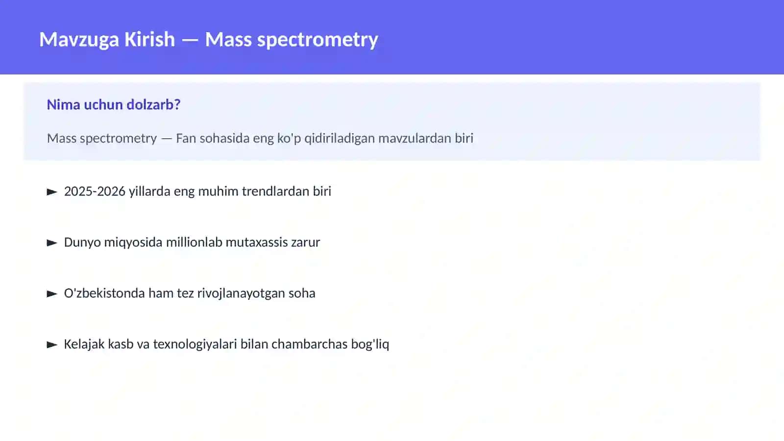 Mass spectrometry 2