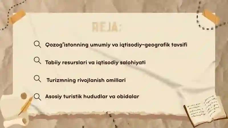 Qozogʻistonning iqtisodiy geografiyasi va turistik tafsifi 2