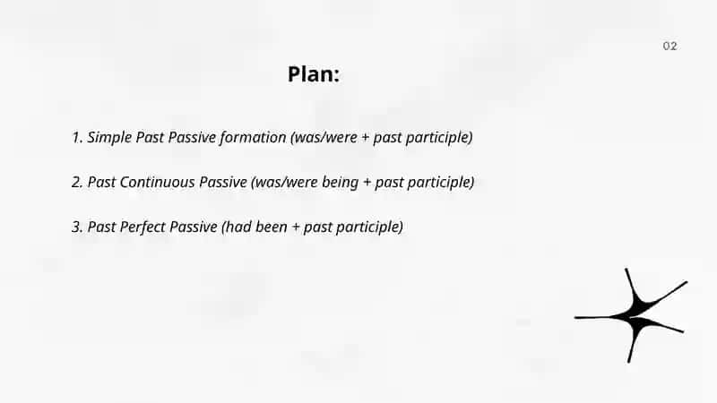 Past Passive 2