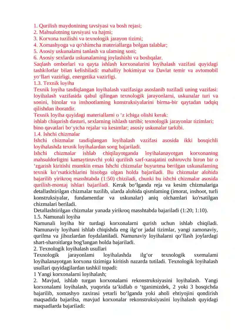 Qishloq xo'jaligi mahsulotlarini saqlash va qayta ishlash korxonalarida 2