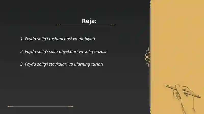 Foyda soligʻi 2