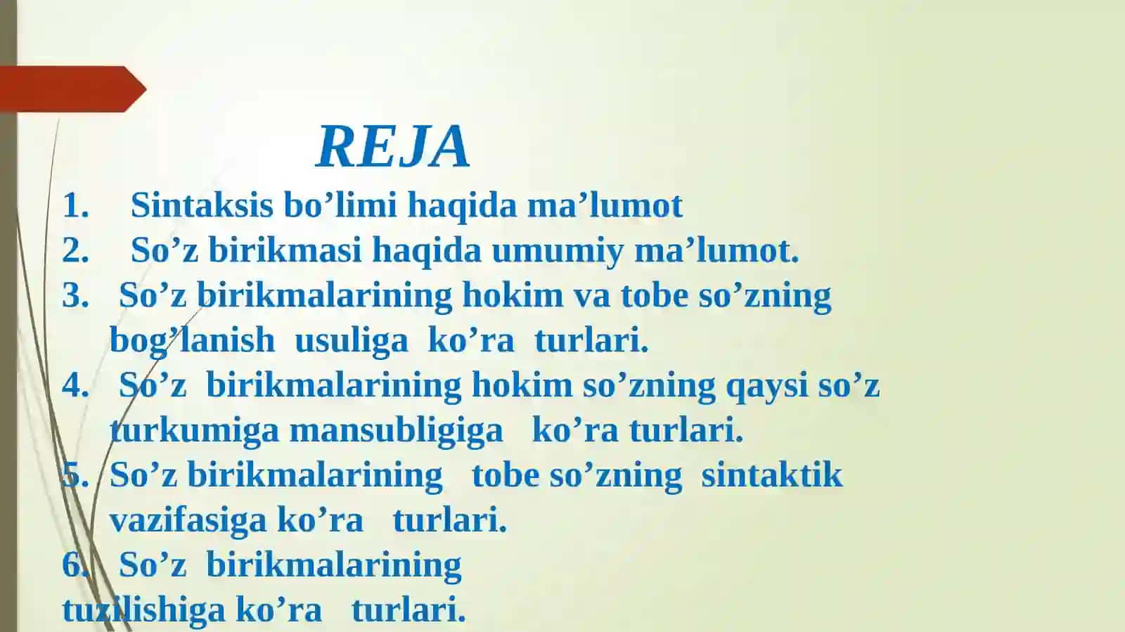 SO’Z BIRIKMASI VA UNING TURLARI 2