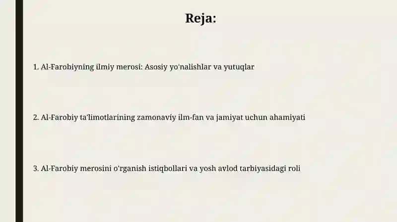 Abu Nasr Forobiy asarlarini o‘rganishning dolzarbligi 2