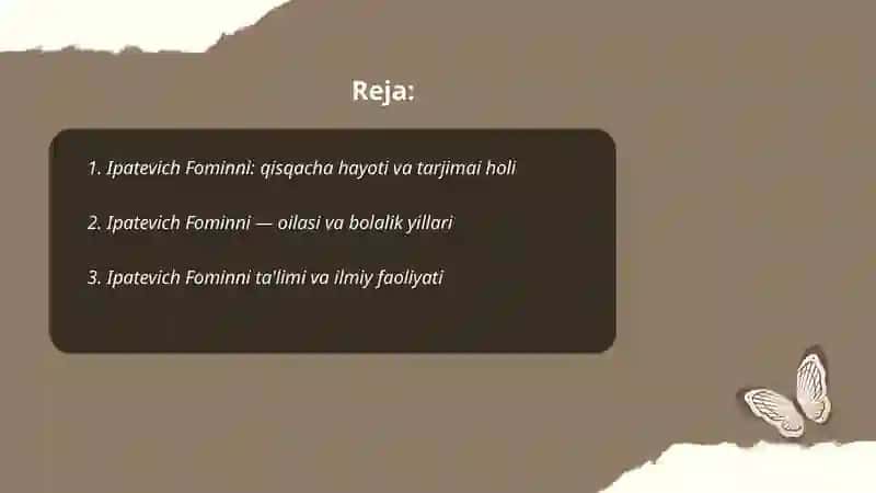 Ipatevich Fominni: qisqacha hayoti va tarjimai holi 2