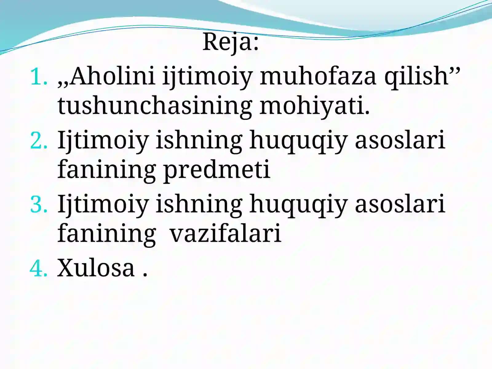 Ijtimoiyishning iqtisodiy va huquqiy asoslari fanining predmeti, vazifalari 2