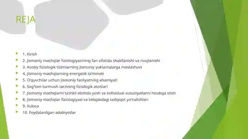 JISMONIY MASHQLAR FIZIOLOGIYASI FANINING RIVOJLANISHI 2