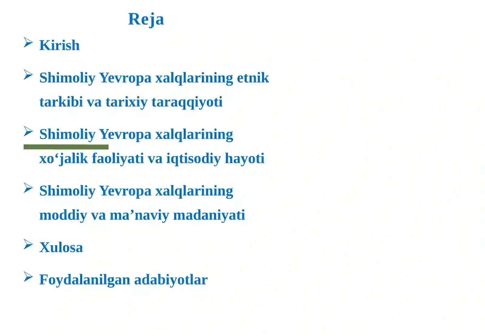 Shimoliy Yevropa xalqlari xoʻjaligi va madaniyati 2