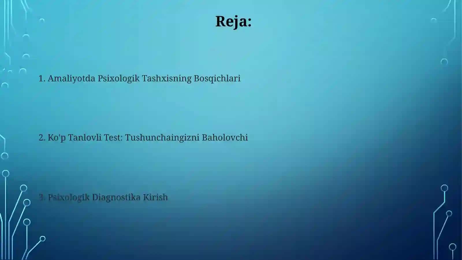 Amaliyotda Psixologik Tashxisning Bosqichlari 2