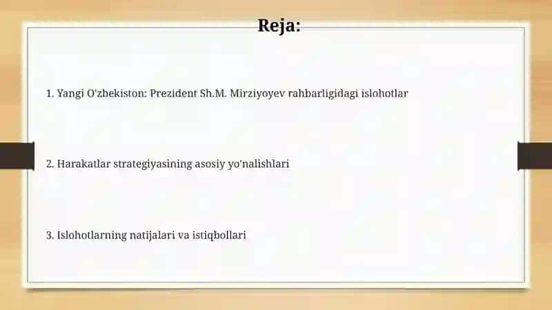 Yangi O'zbekiston: Prezident Sh.M. Mirziyoyev rahbarligidagi islohotlar 2