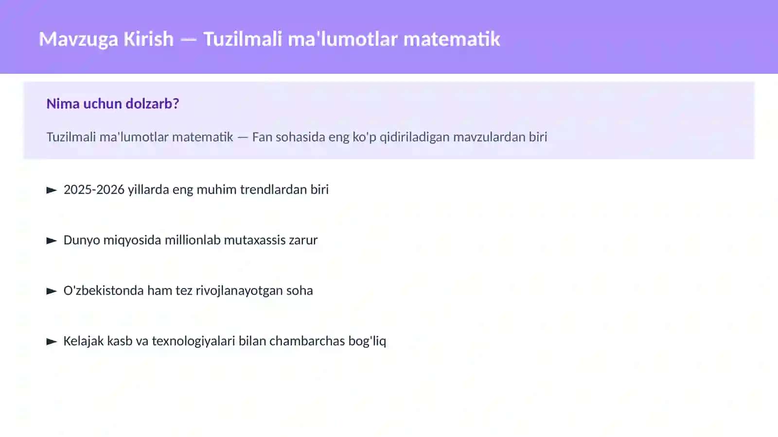 FAN | MATEMATIKA ZAMONAVIY 2