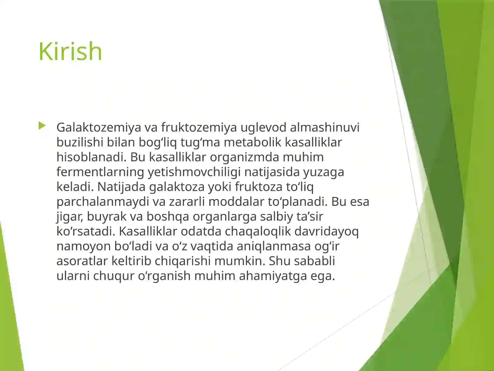 GalaktozemiyavaFruktozemiya 2