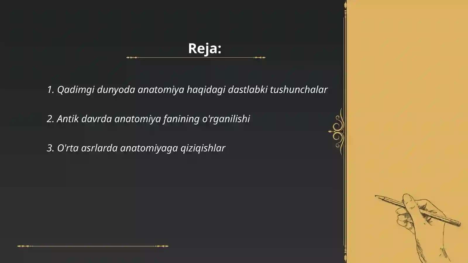 Anatomiya fanining rivojlanish tarixi 2