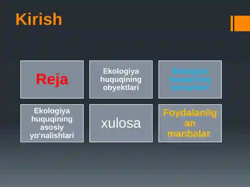 Ekologiya Huquqining Tushunchasi 2