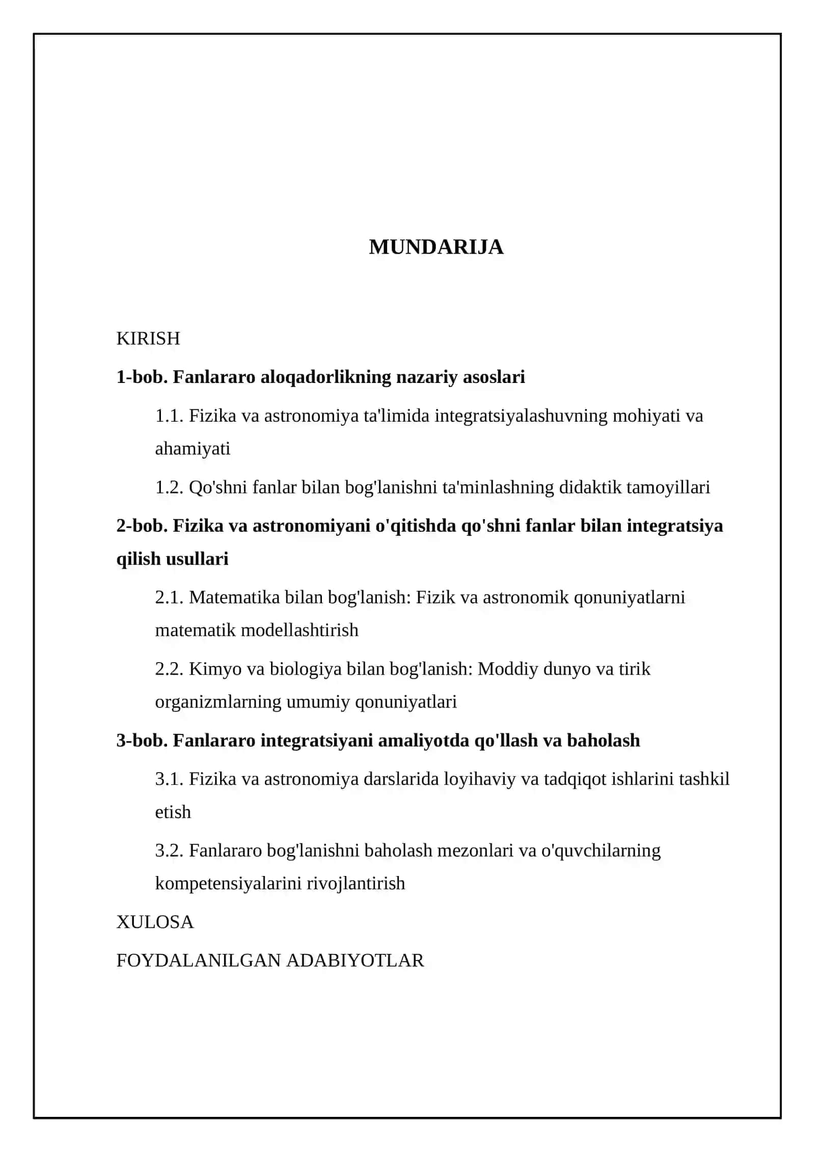 Fizika va astronomiyani o‘qitishda qo‘shni fanlar bilan bog‘lanishni ta’minlash 2