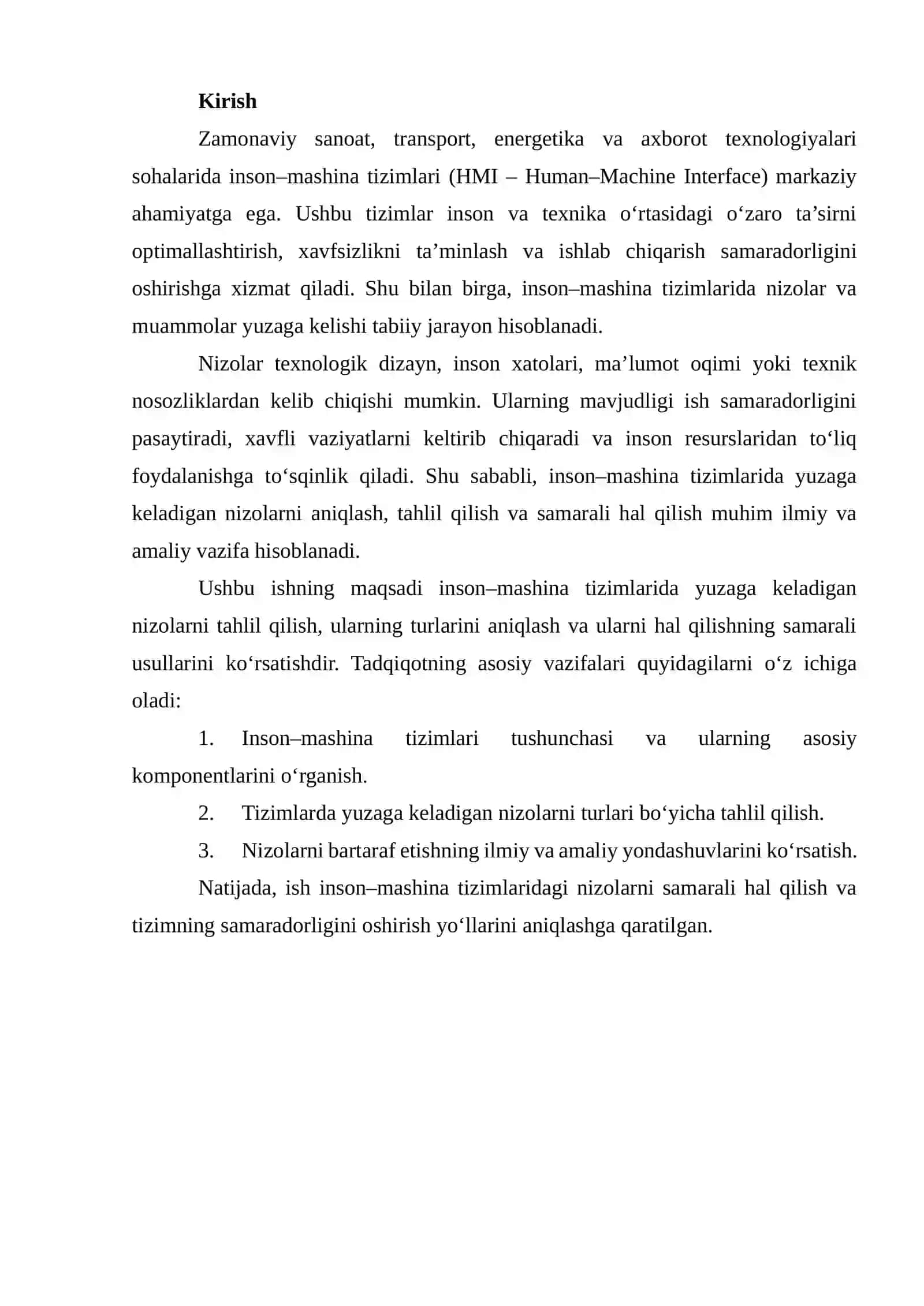 Inson-mashina tizimlarida nizolar va ularni hal qilish yo'llari 2