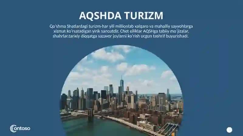 AQSHDA TURIZM VA IQTISODIYOTI 2