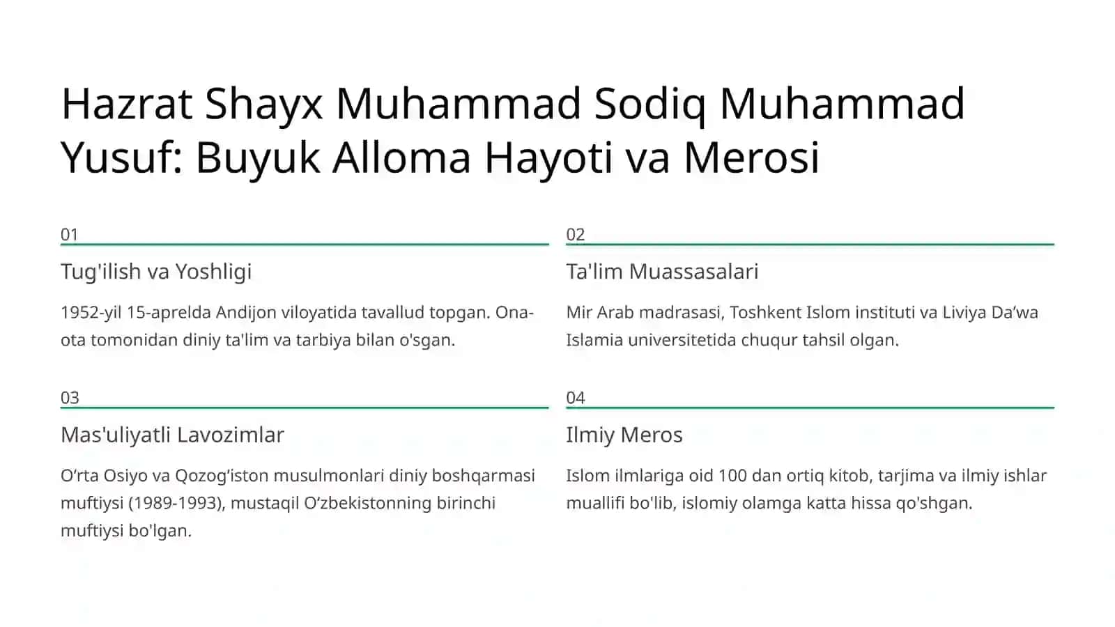 Shayx Muhammad Sodiq Muhammad Yusufning "Baxtiyor oila" asarida Islom Qadriyatlarining Talqini 2