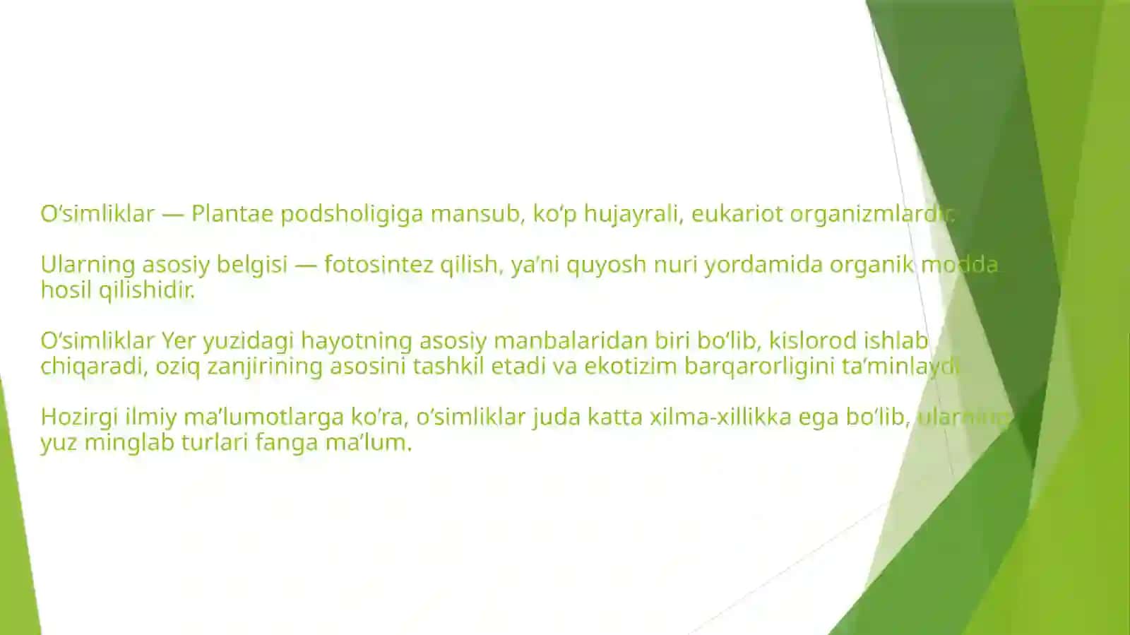 O'simlikxilmaxilligi, sinfivaklassifikatsiyasi 2
