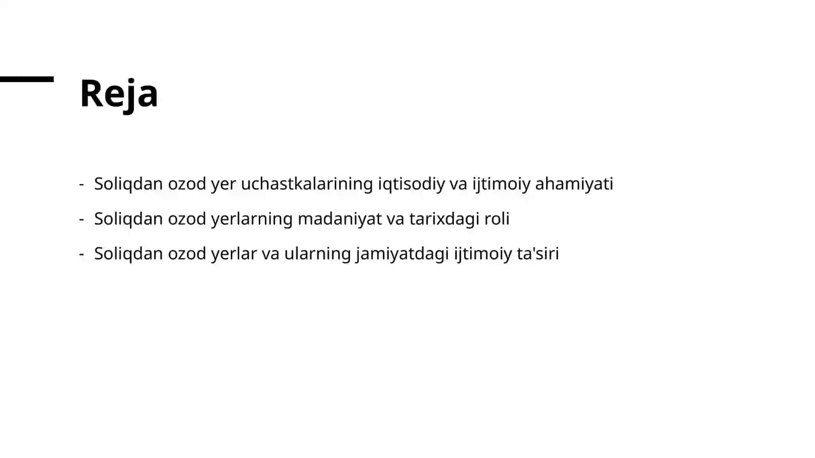 Soliq solish obyekti hisoblanmaydiga yer uchastkalari va ularning ishtimoiy ahamiyati 2