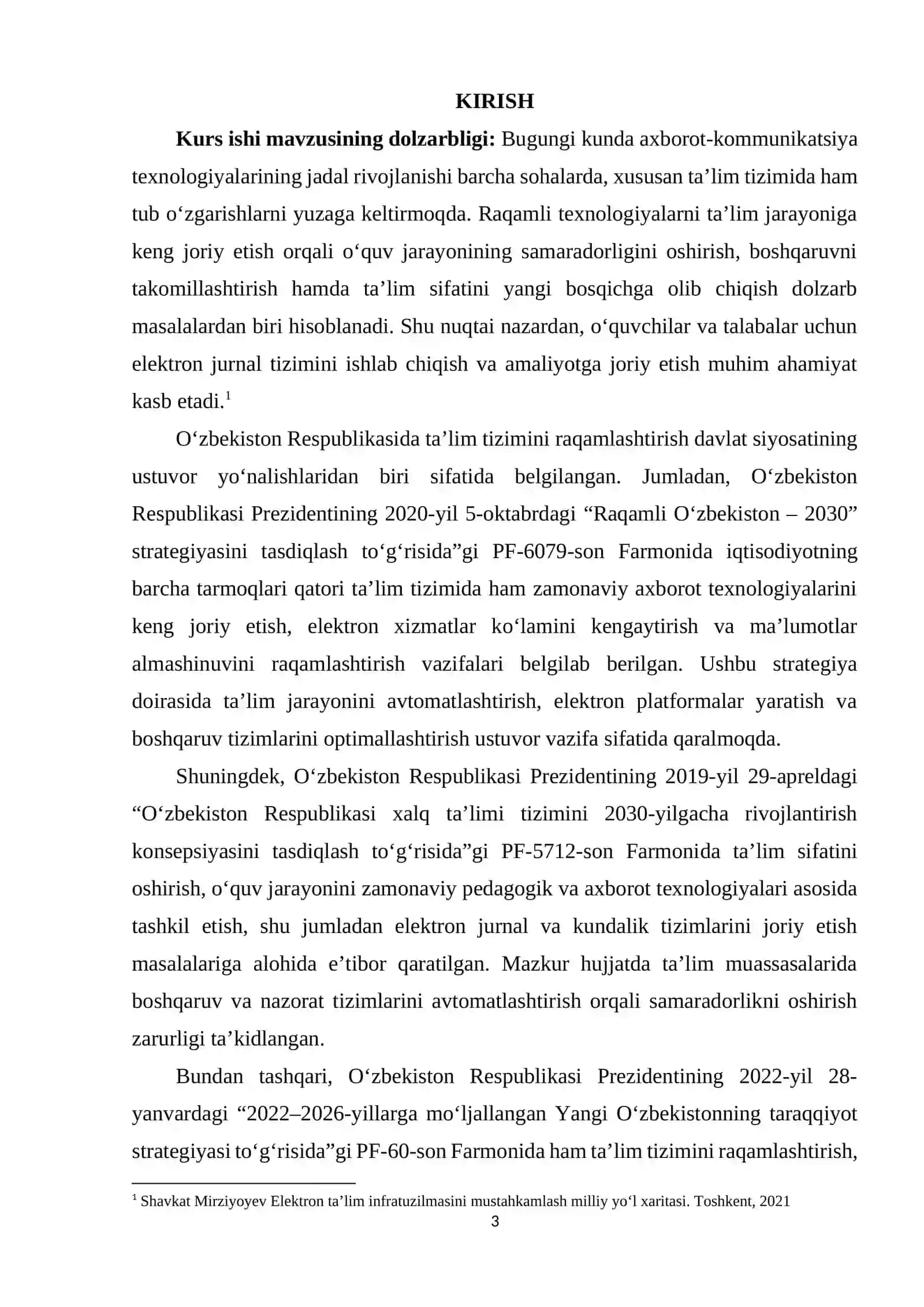O‘quvchilar va talabalar uchun elektron jurnal tizimini ishlab chiqish 2