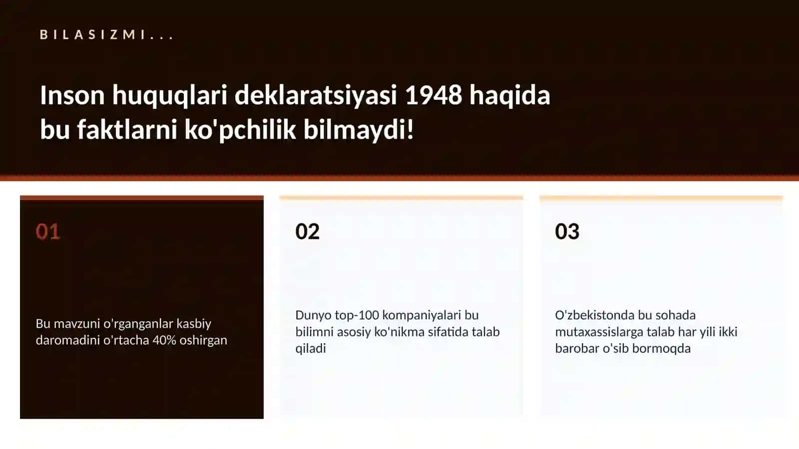 Inson huquqlari deklaratsiyasi 1948 2