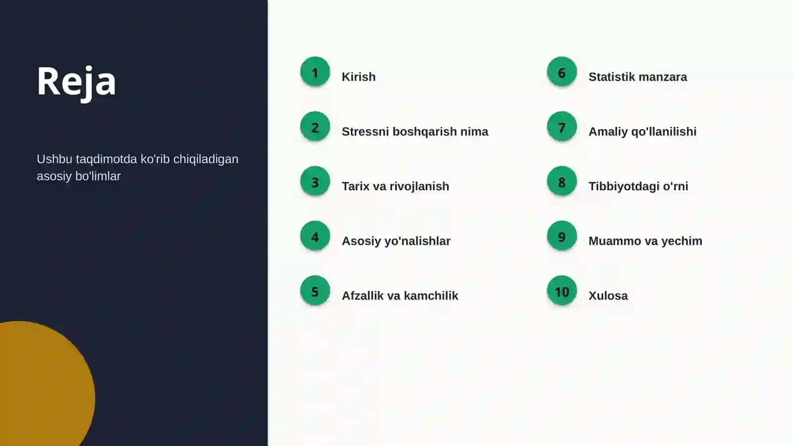 Stressni boshqarish 2
