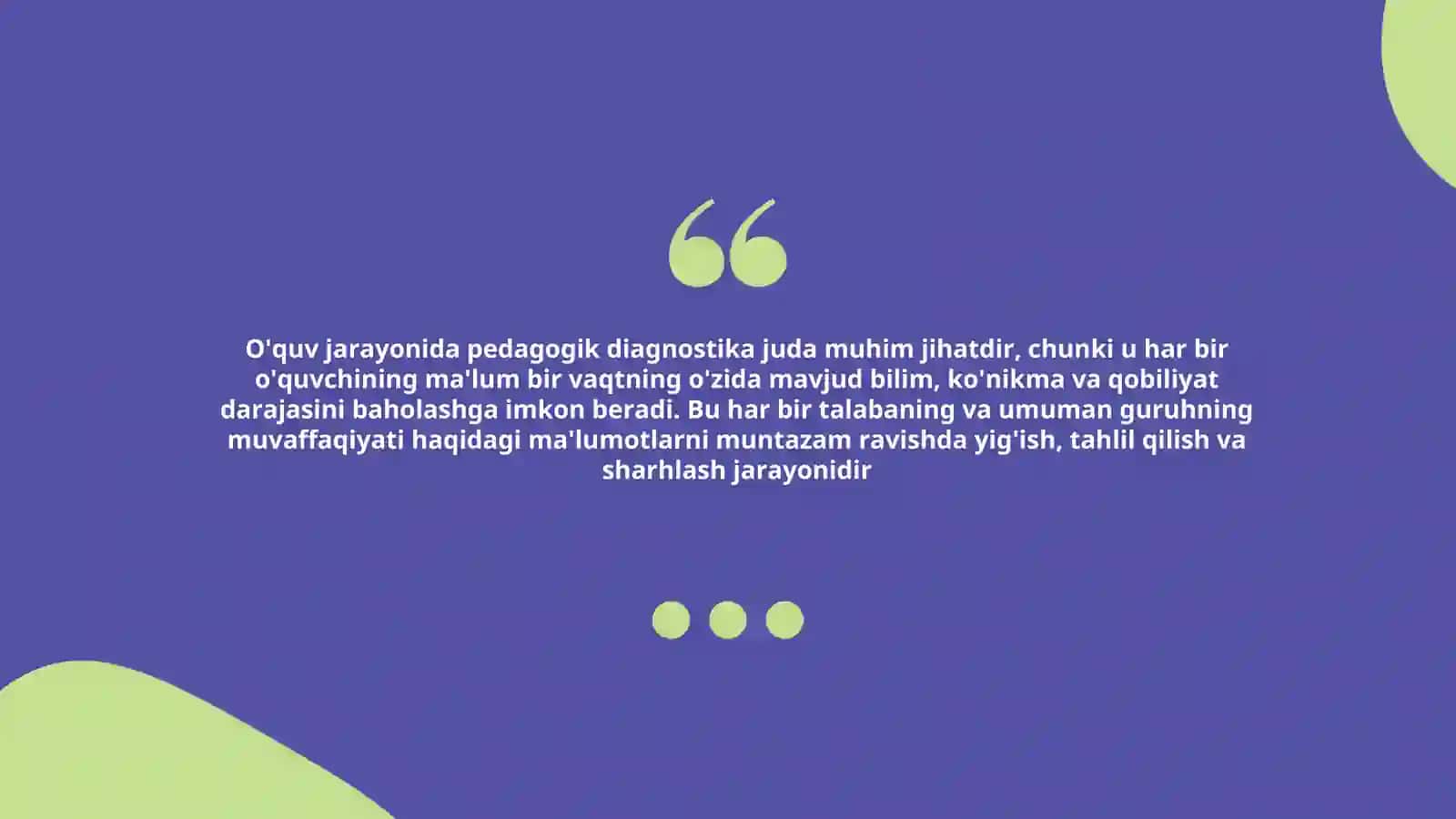 Tarbiya diagnostikasi va korreksiyasi fanidan mustaqil ishi 2