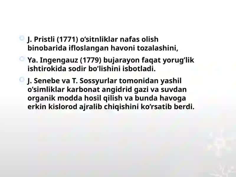 O’SIMLIKLARNING HAVODAN OZIQLANISHI 2