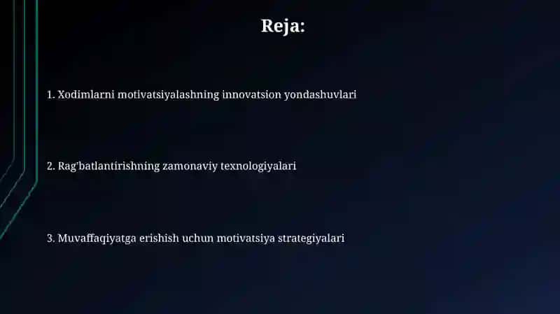 Xodimlarning motivatsiyasini oshirishning zamonaviy usullari 2