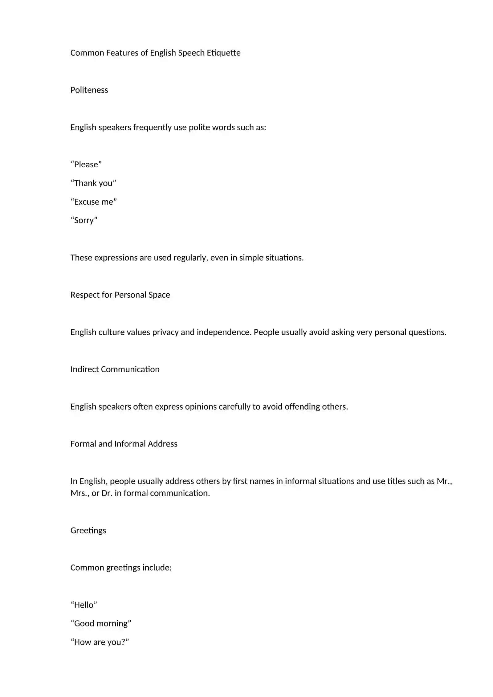 National-Cultural Specifics of Speech Etiquette in English and Uzbek 2
