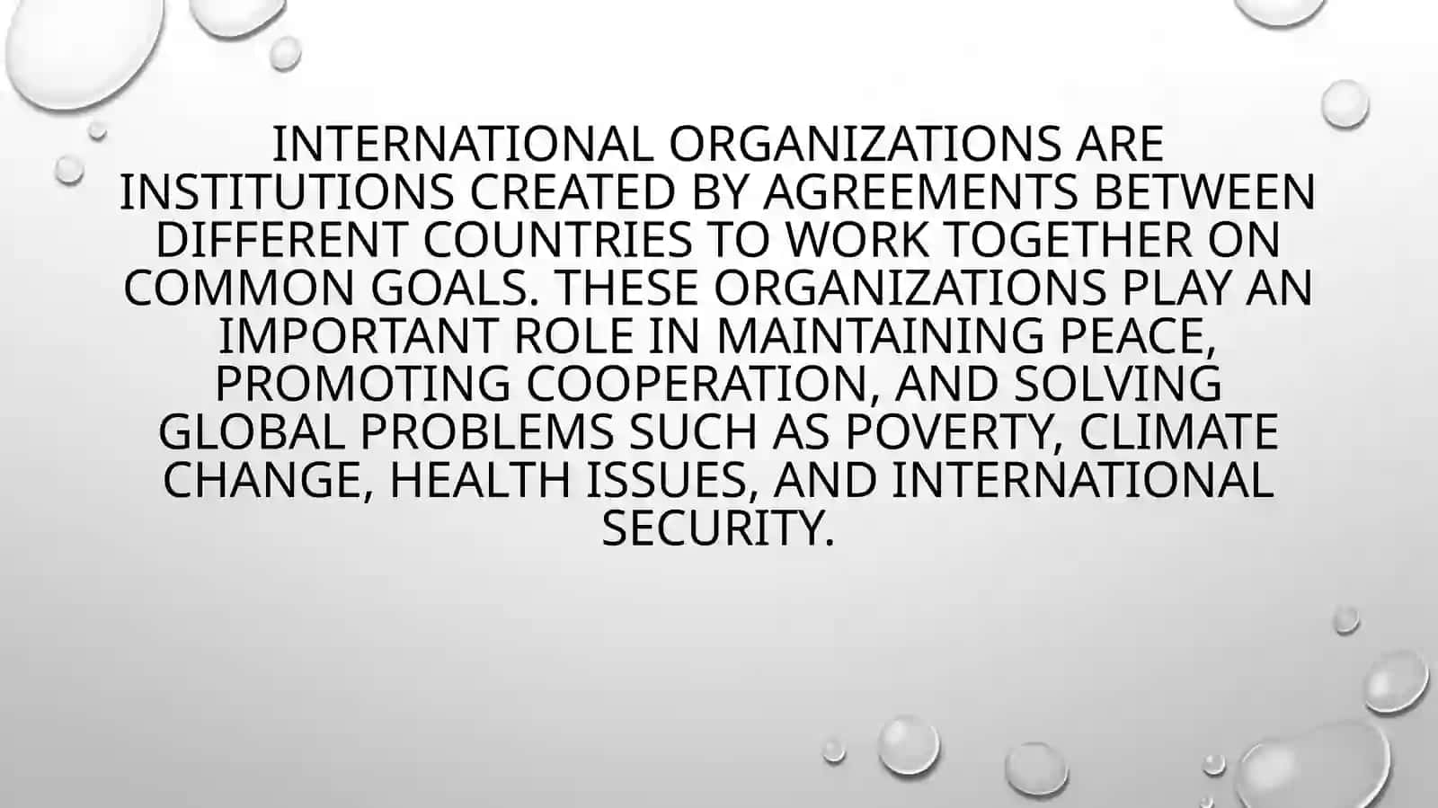 International organizations 2