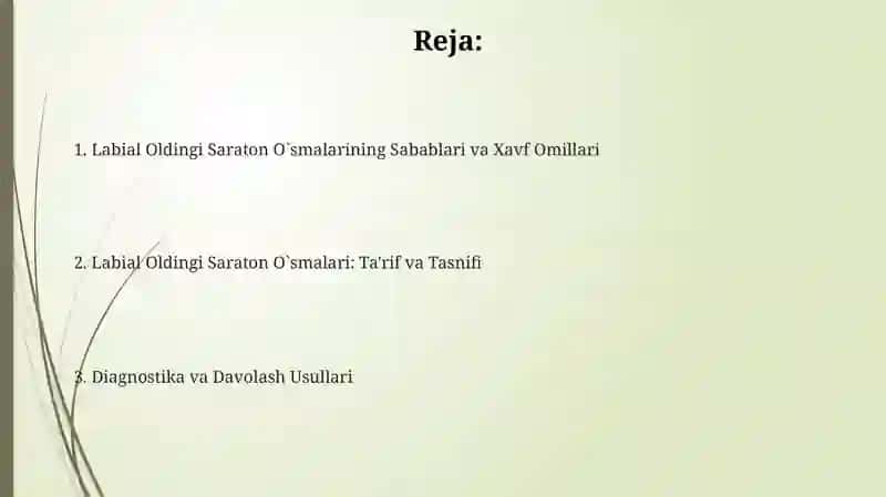 Lab qizil hoshiyasining fakultativ saraton oldi kasalliklari 2