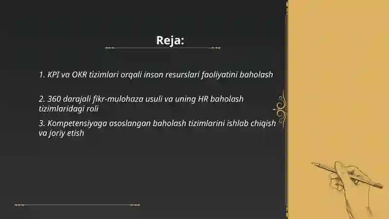 Inson resurslari faoliyatini baholashning zamonaviy usullari 2