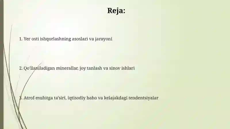 Yer osti ishqorlash 2