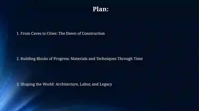 From Caves to Cities: The Dawn of Construction 2