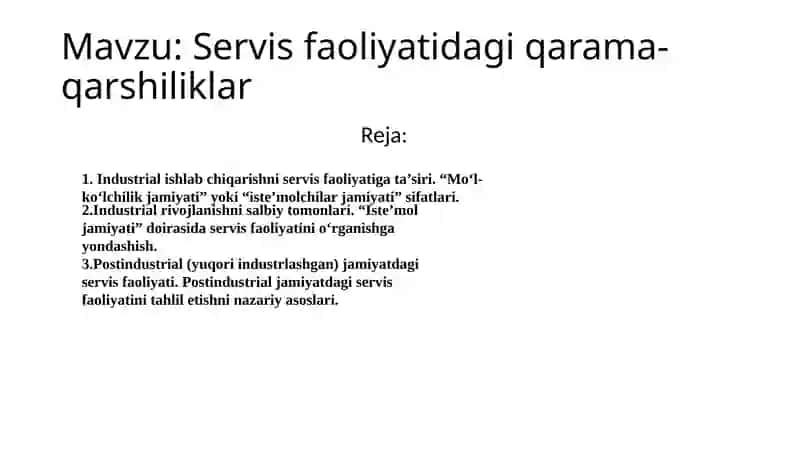 Servis Faoliyatidagi Qarama-qarshiliklar 2