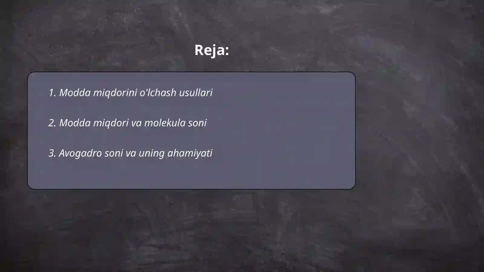 Modda miqdorini o'lchash usullari 2