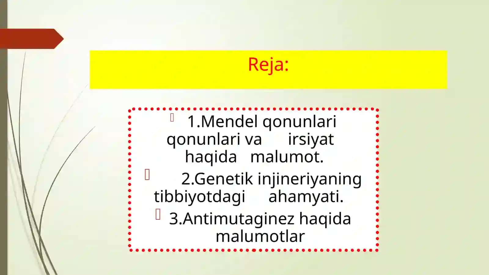 Irsiyat Qonunlari va Genetik Injineriya 2